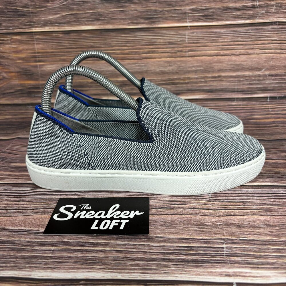 Rothy's The Originial Slip On Sneakers Anchor Knit Fabric Women's Size 7.5‎